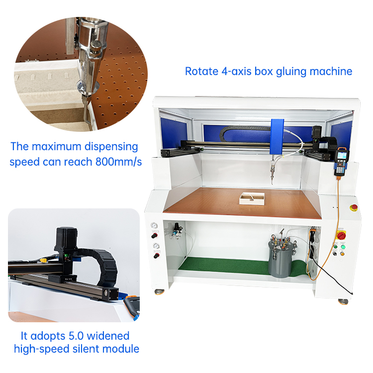 JL-10060 Rotate 4-axis box gluing machine - Image 4