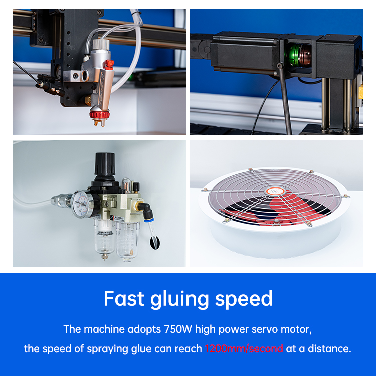 JL-10060P Fully automatic computer glue spraying machine - Image 4